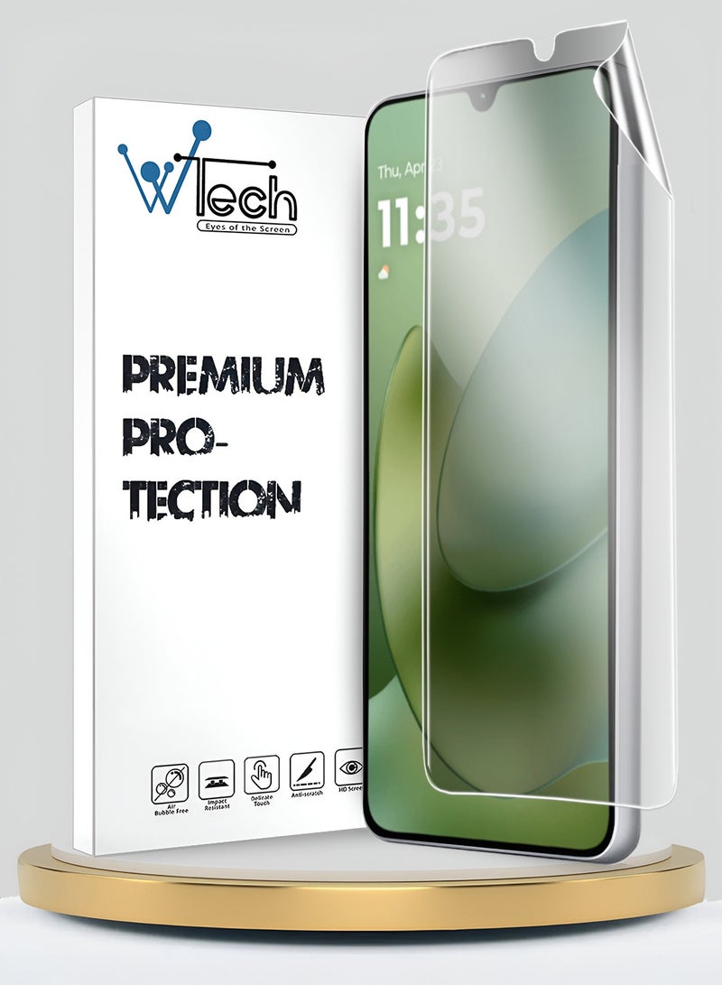 دبليو تيك واقي شاشة شفاف ومرن رفيع من هيدروجيل مضاد للتجسس / لحماية الخصوصية لهواتف موتورولا موتو جي 06 / جي 06 باور 4G 2025 (MSHFMP) - Image 1